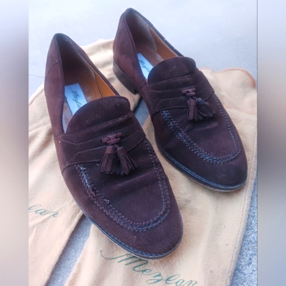 MEZLAN brown suede Men's 11M